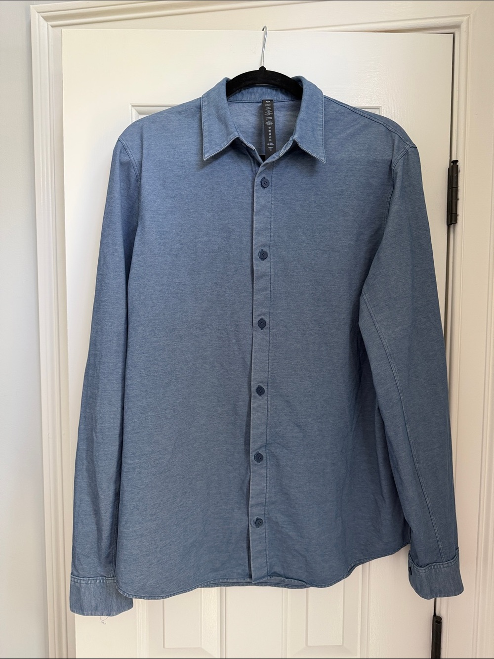 Lululemon Casual Blue Long-Sleeve Men's Shirt